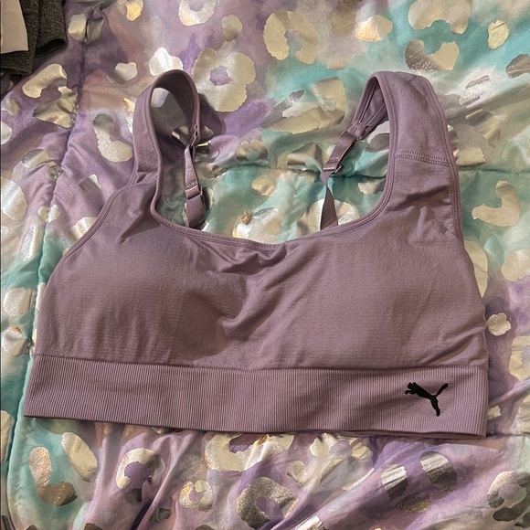 Puma Women's Purple Sports Bra-EUC - Picture 2 of 9